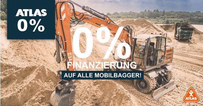 Atlas Sonderfinanzierung für Mobilbagger